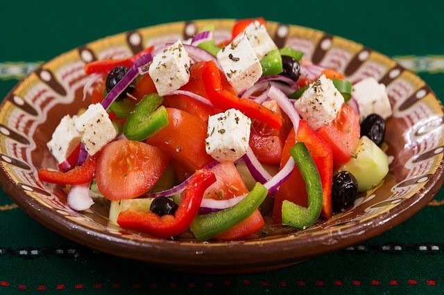 Zomerse gerechten Griekse salade